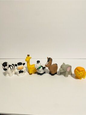 Farm Safari Animal Chunky Toddler Lot Zebra Horse Cow Elephant Giraffe Lion Lot